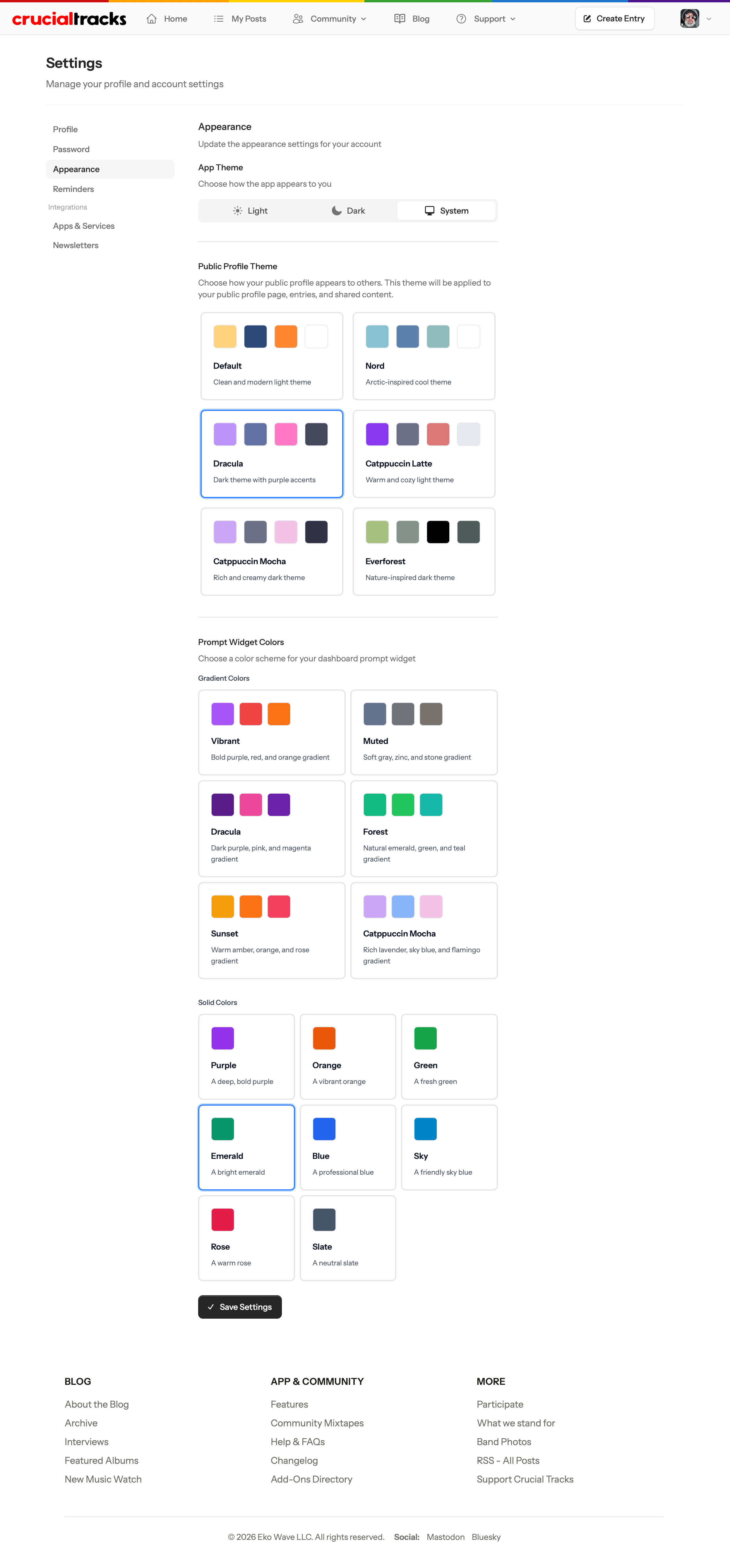 Personalize your profile page and dashboard with fun themes.